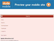 Tablet Screenshot of agilitydirections.com